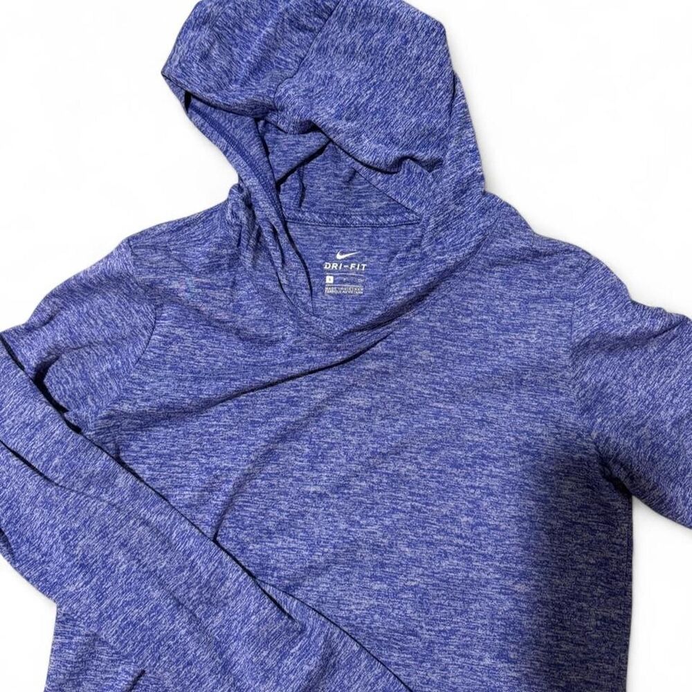 Nike Women's Blue Dri-Fit Hoodie